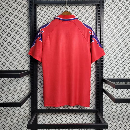 Fiorentina Red Retro Jersey 95 96