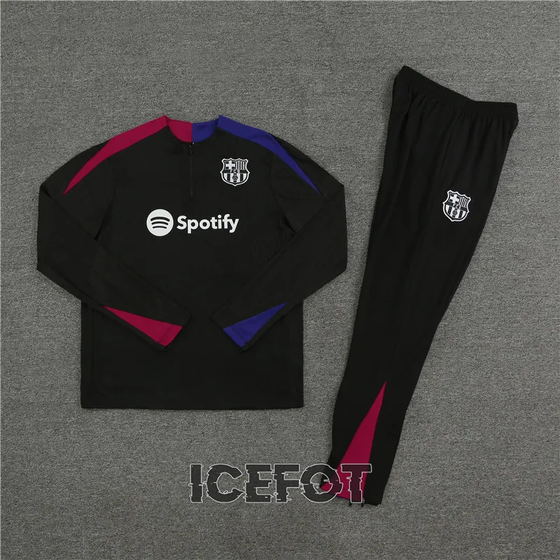 Barcelona Black Player Version Training Suit 24-25