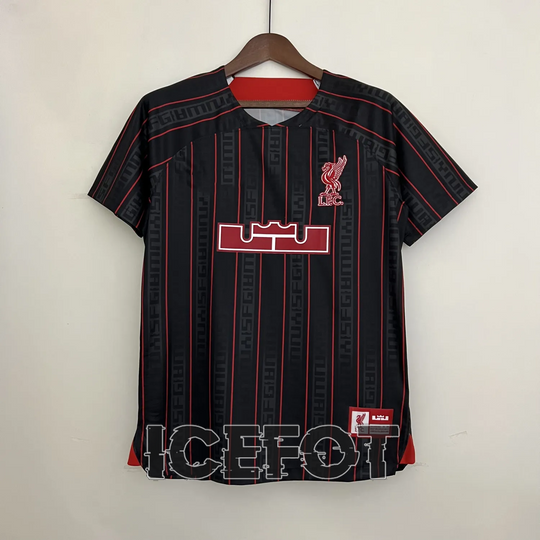 Liverpool Black x JAMES Fans Jersey 23 24