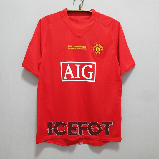 MANCHESTER UNITED HOME 2007-08 JERSEY