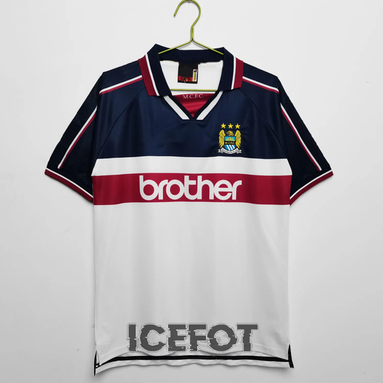 Manchester City Retro-trøje på udebane 97 98