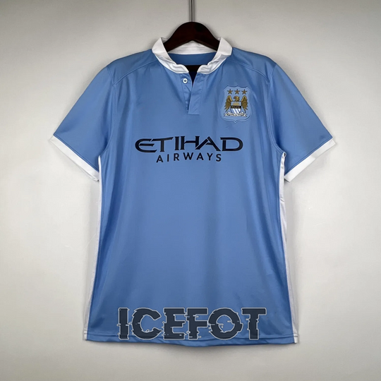 Manchester City Home Retro Jersey 15-16