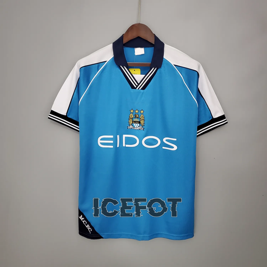 Manchester City Home Retro Jersey 99 01