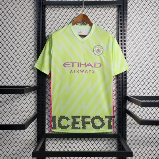 Manchester City Yellow Goal Keeper Fans Jersey 23 24