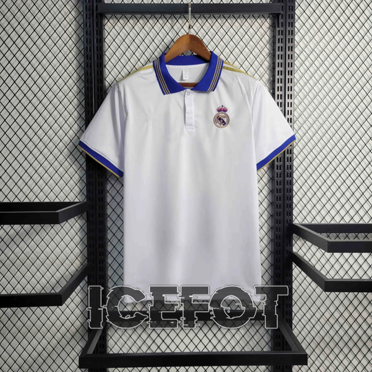 Real Madrid White Polo 2023